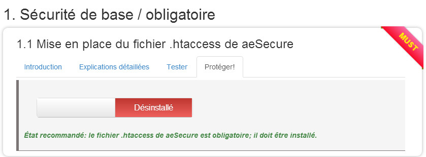 configuration aesecure step3