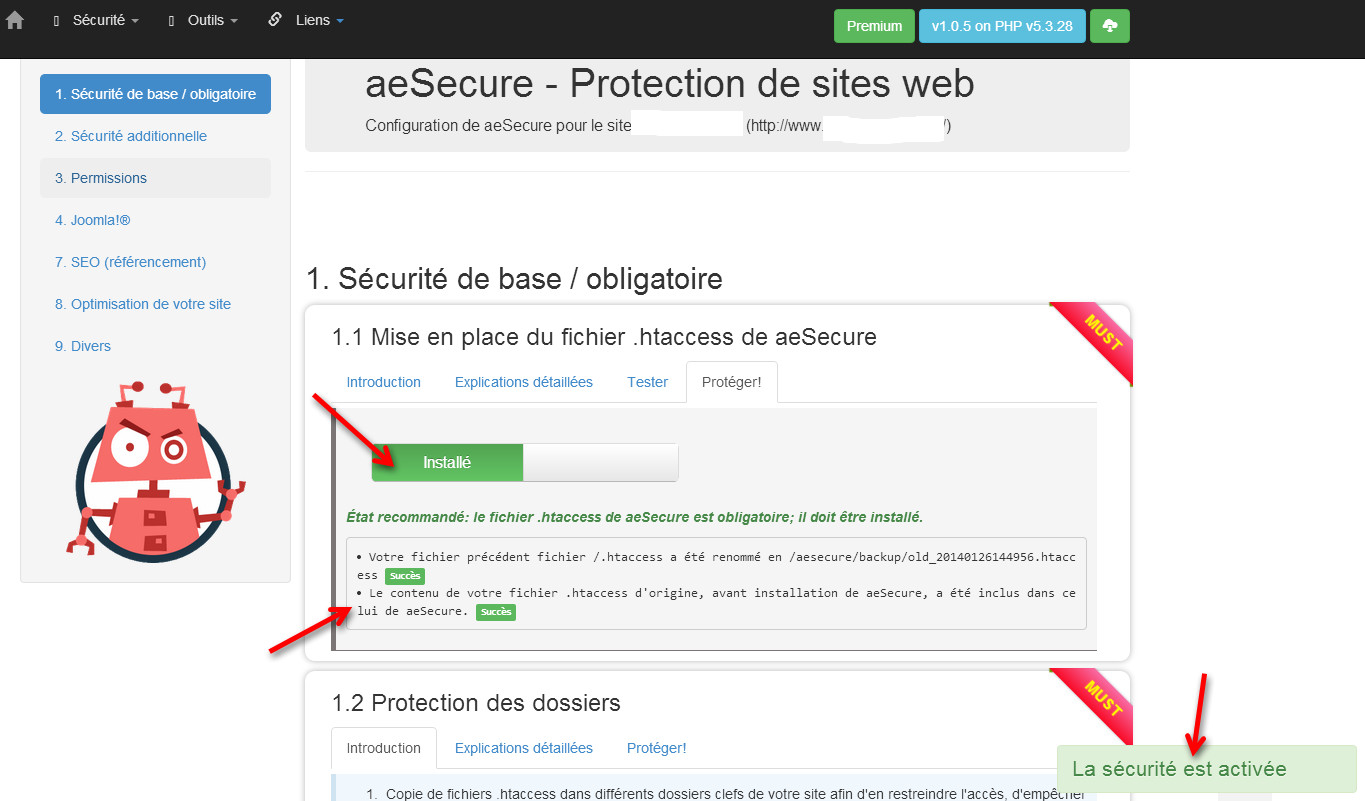 configuration aesecure step4